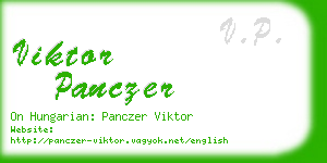 viktor panczer business card